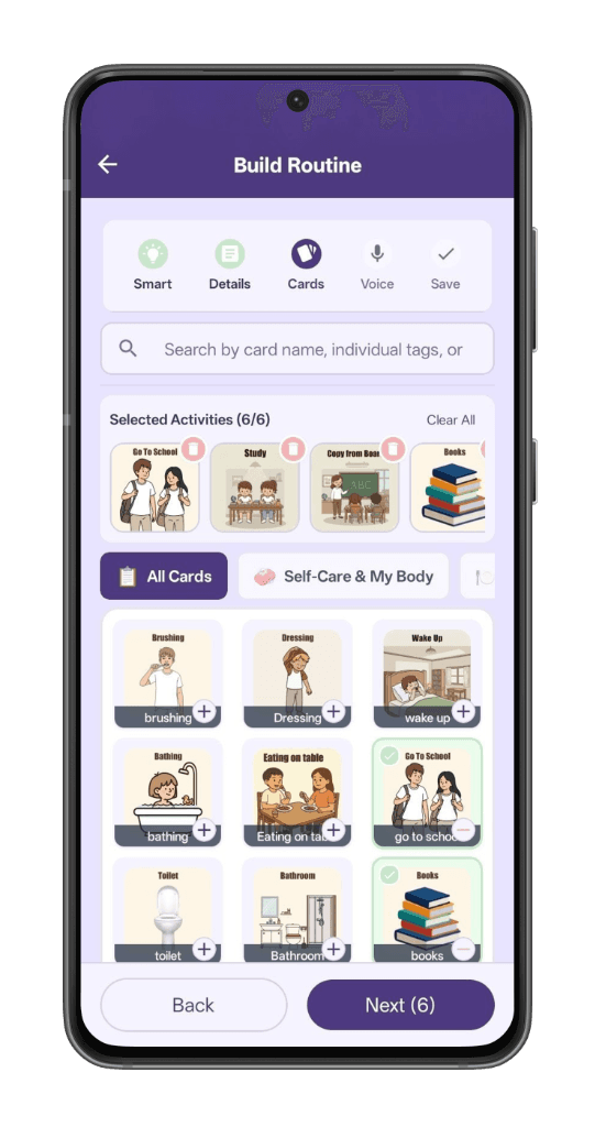 App Interface - Build Routine